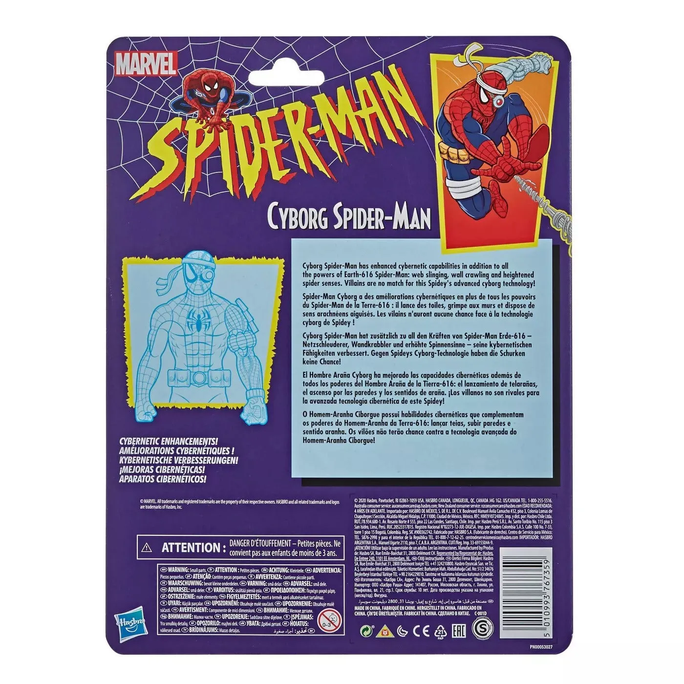 Marvel Legends Vintage Retro Series Cyborg Spider-Man Action Figure