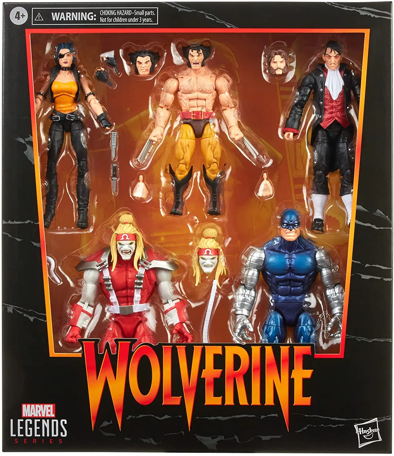 Marvel Legends Wolverine 5 Pack with Omega Red, Cyber, Callisto, Jason Wyngarde Action Figures