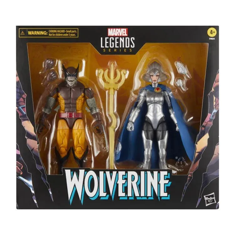 Marvel Legends Wolverine 50th Anniversary Wolverine and Lilandra Neramani 2 pack Action Figure