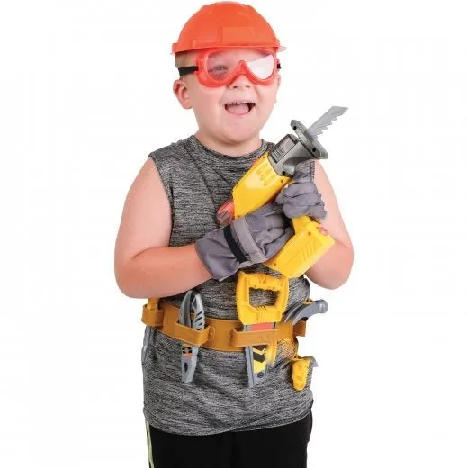 Master Builder's Tool Set | 21-Piece Pretend Play Kit with Hard Hat, Toolbelt, and 4-in-1 Multitool