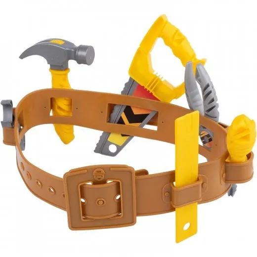 Master Builder's Tool Set | 21-Piece Pretend Play Kit with Hard Hat, Toolbelt, and 4-in-1 Multitool