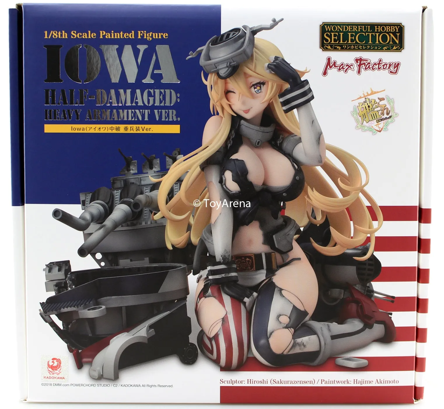 Max Factory 1/8 Iowa Half-Damaged: Heavy Armament Ver. Kantai Collection -KanColle- PVC Figure