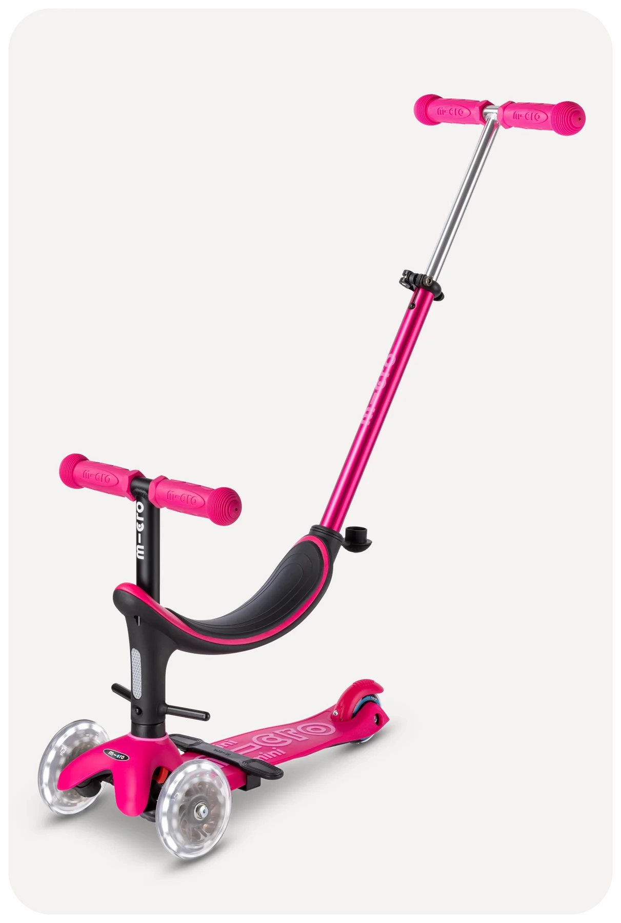Micro Mini2Grow LED Scooter - Pink