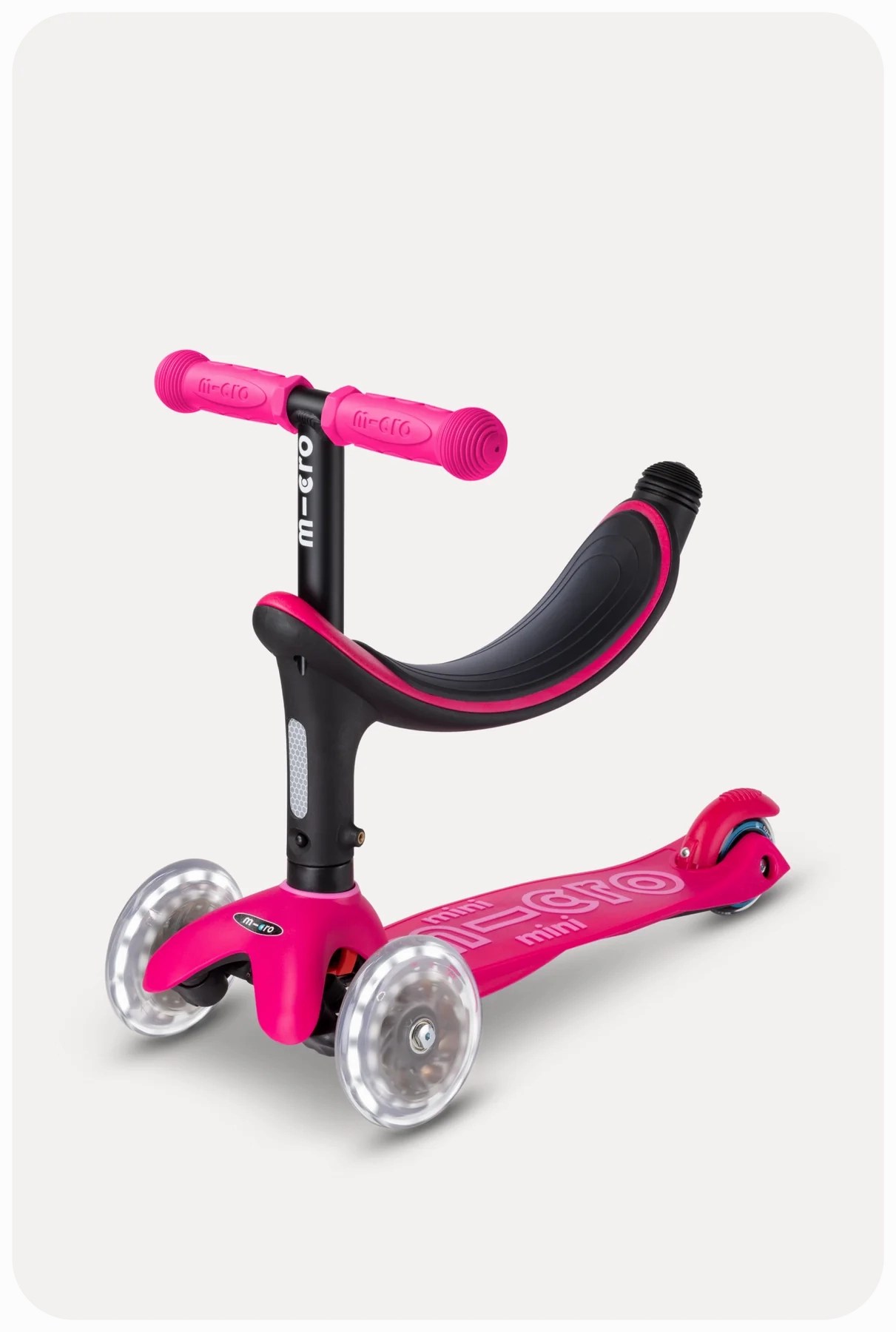 Micro Mini2Grow LED Scooter - Pink