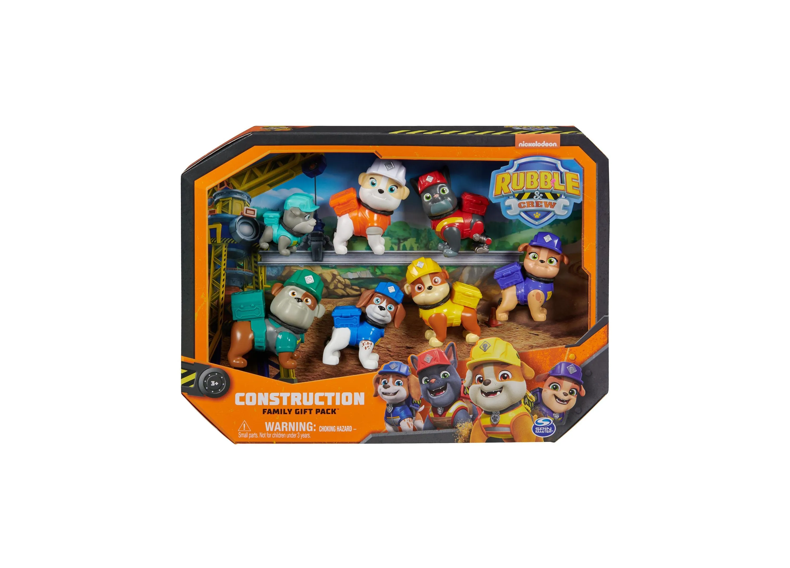 Rubble & Crew Construction Crew Toy Figures Pack - 7 Piece Set