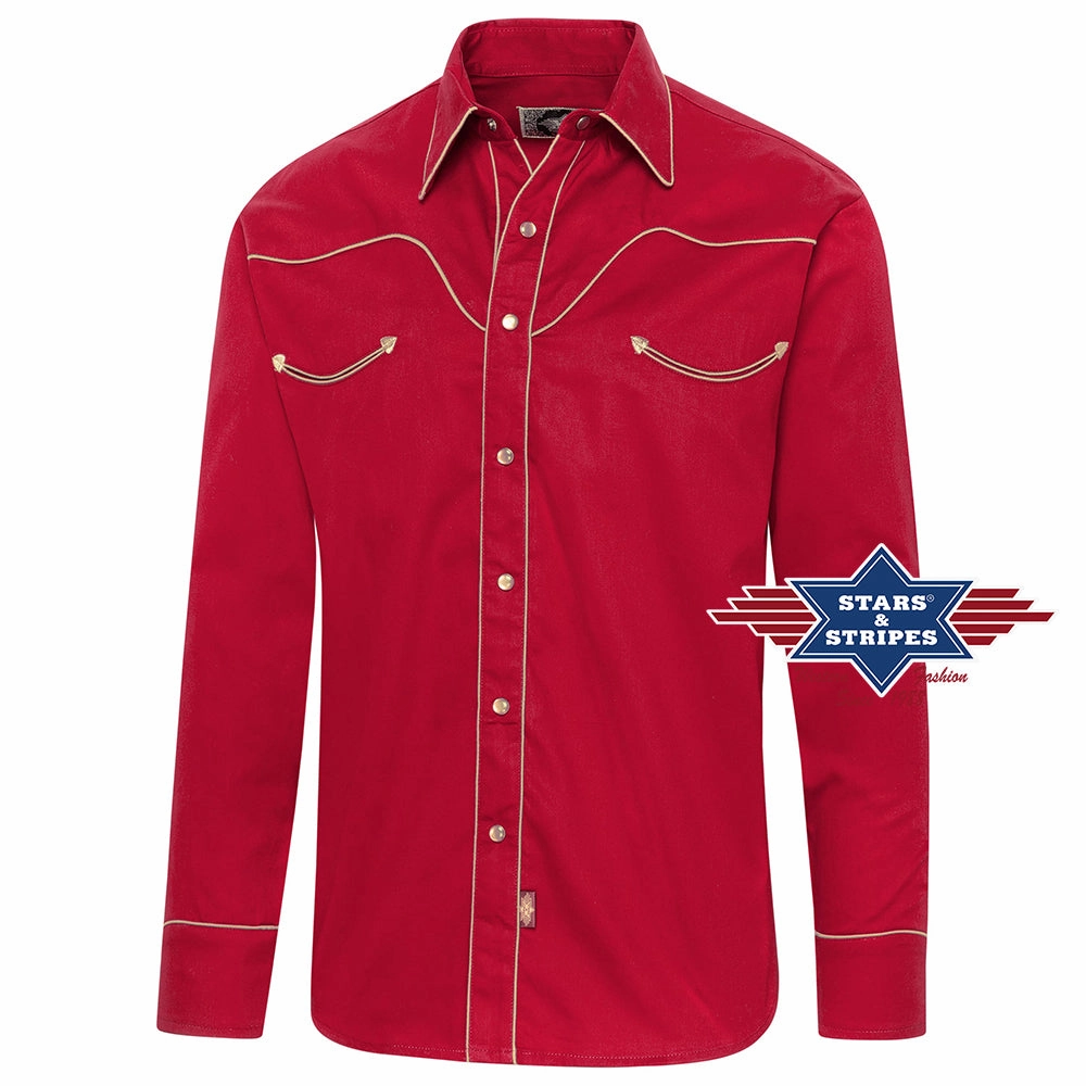 S&S Jack Red Men's Western Shirt