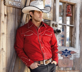 S&S Jack Red Men's Western Shirt