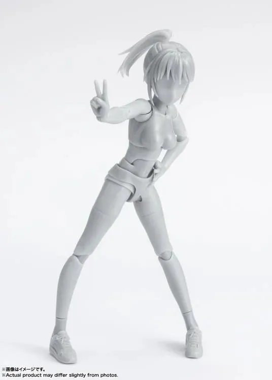 S.H. Figuarts DX Body-Chan School Life Edition Set (Gray Color Ver.)