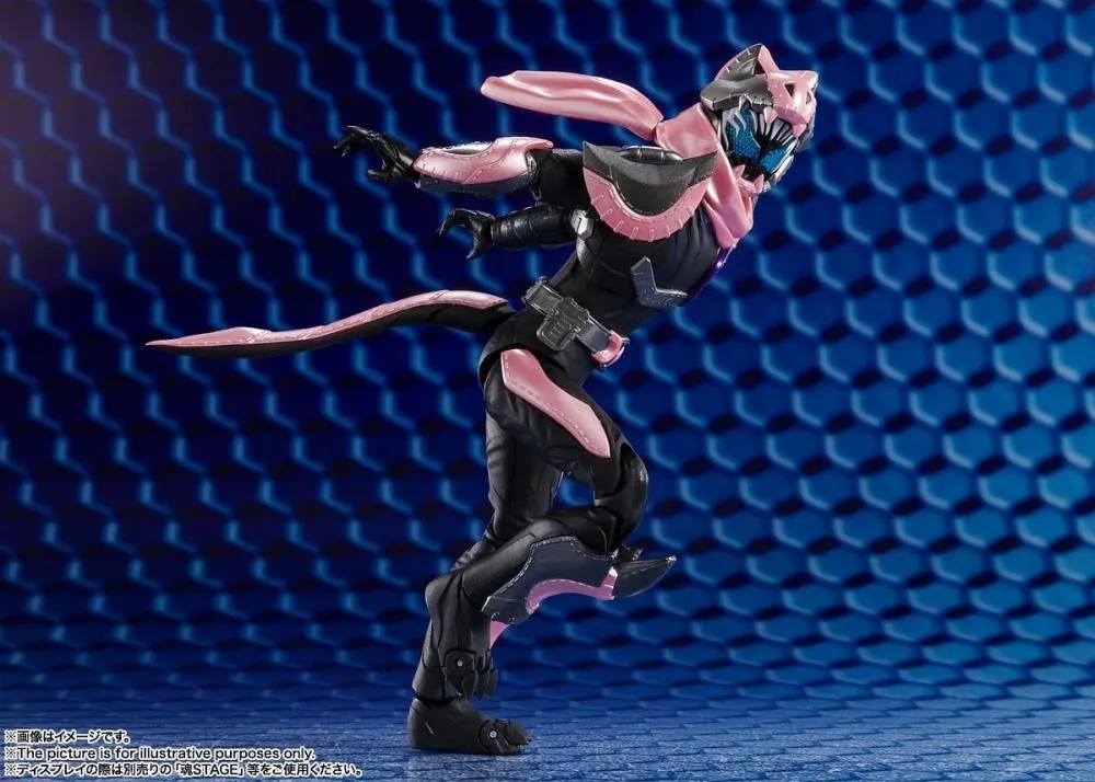 S.H. Figuarts Masked Kamen Rider Revise Kamen Rider Revi Rex Genome & Kamen Rider Vice Rex Genome Action Figures Set