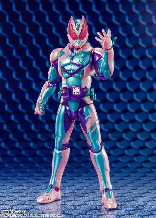 S.H. Figuarts Masked Kamen Rider Revise Kamen Rider Revi Rex Genome & Kamen Rider Vice Rex Genome Action Figures Set