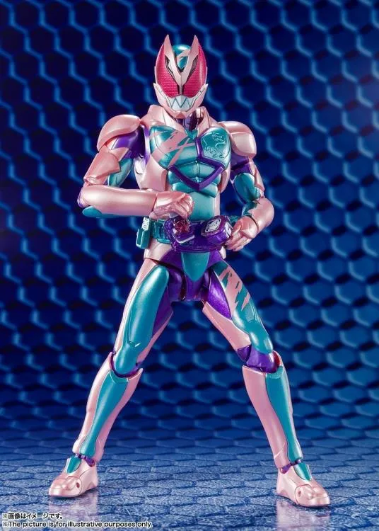 S.H. Figuarts Masked Kamen Rider Revise Kamen Rider Revi Rex Genome & Kamen Rider Vice Rex Genome Action Figures Set