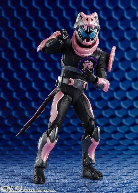 S.H. Figuarts Masked Kamen Rider Revise Kamen Rider Revi Rex Genome & Kamen Rider Vice Rex Genome Action Figures Set