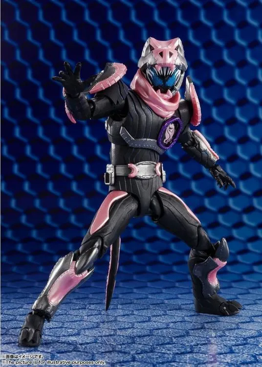 S.H. Figuarts Masked Kamen Rider Revise Kamen Rider Revi Rex Genome & Kamen Rider Vice Rex Genome Action Figures Set