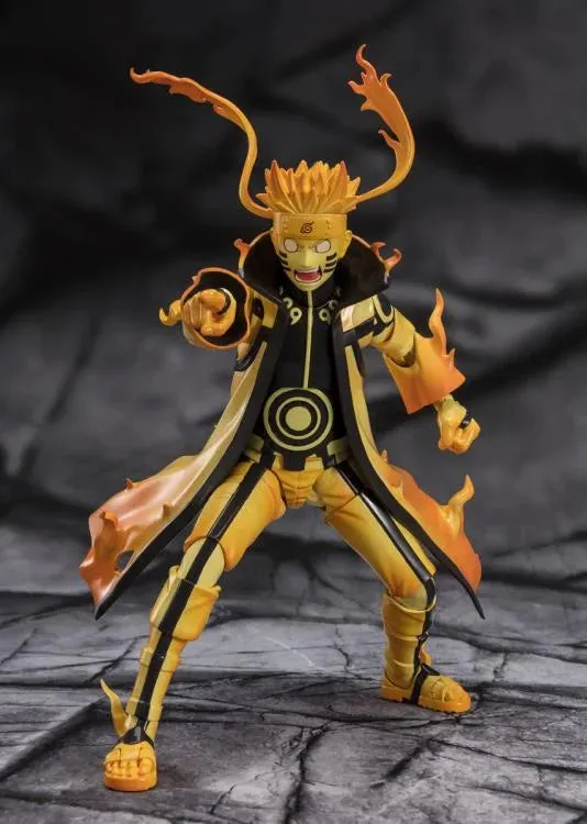 S.H. Figuarts Naruto: Shippuden Naruto Uzumaki (Kurama Link Mode) -Courageous Strength that Binds- Action Figure