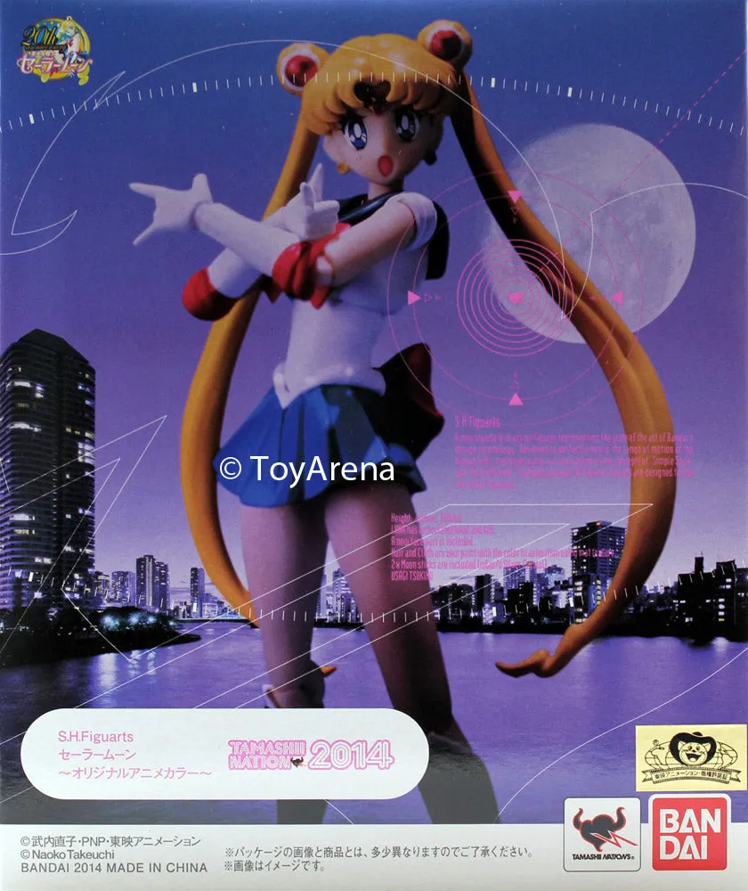 S.H. Figuarts Sailor Moon Original Anime Color Action Figure Tamashii 2014 Exclusive