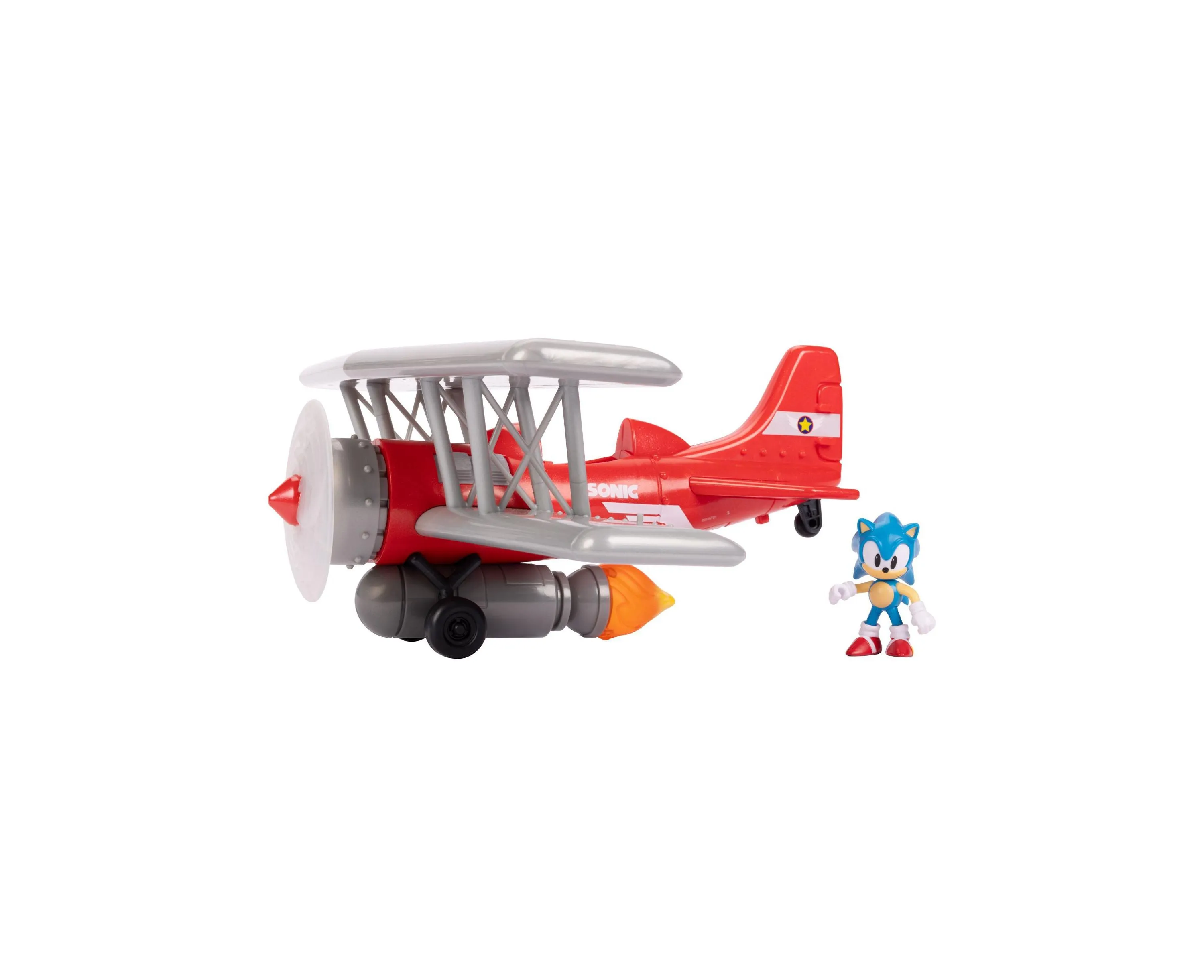Sonic Tornado 2.5" Interactive Biplane Playset with Sounds and Lights