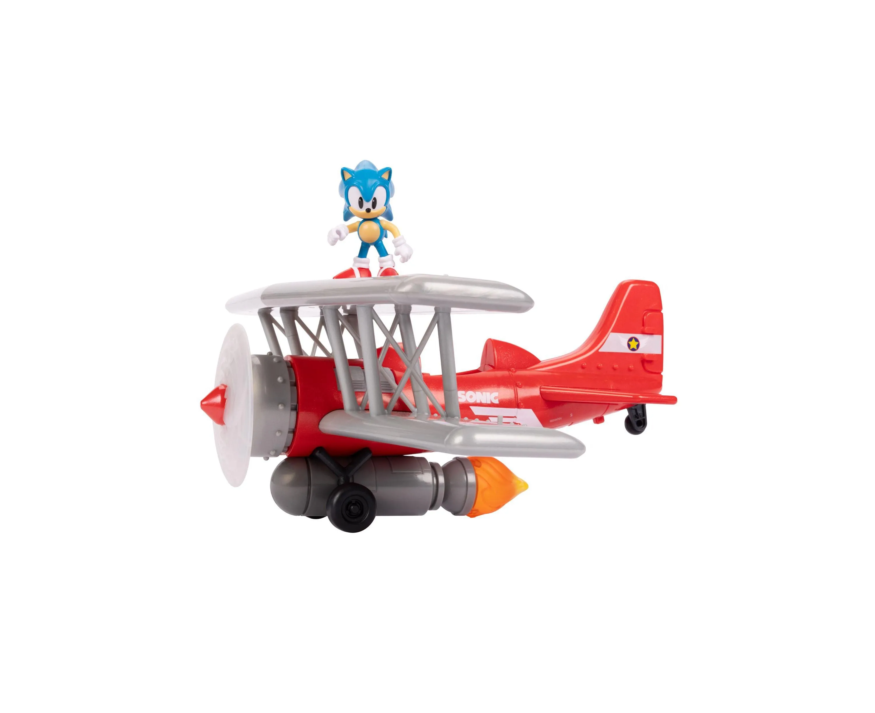 Sonic Tornado 2.5" Interactive Biplane Playset with Sounds and Lights