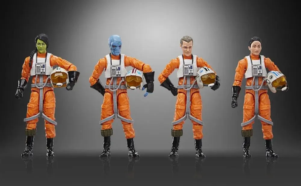 Star Wars Vintage Collection X-Wing Pilot (Ahsoka) 4 Pack 3.75" Action Figure