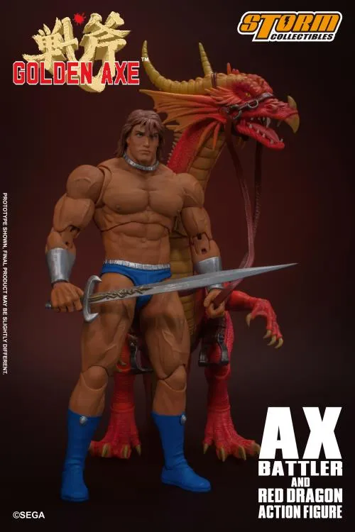 Storm Collectibles 1/12 Golden Axe Ax Battler & Red Dragon Scale Action Figure