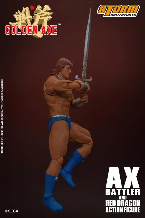 Storm Collectibles 1/12 Golden Axe Ax Battler & Red Dragon Scale Action Figure