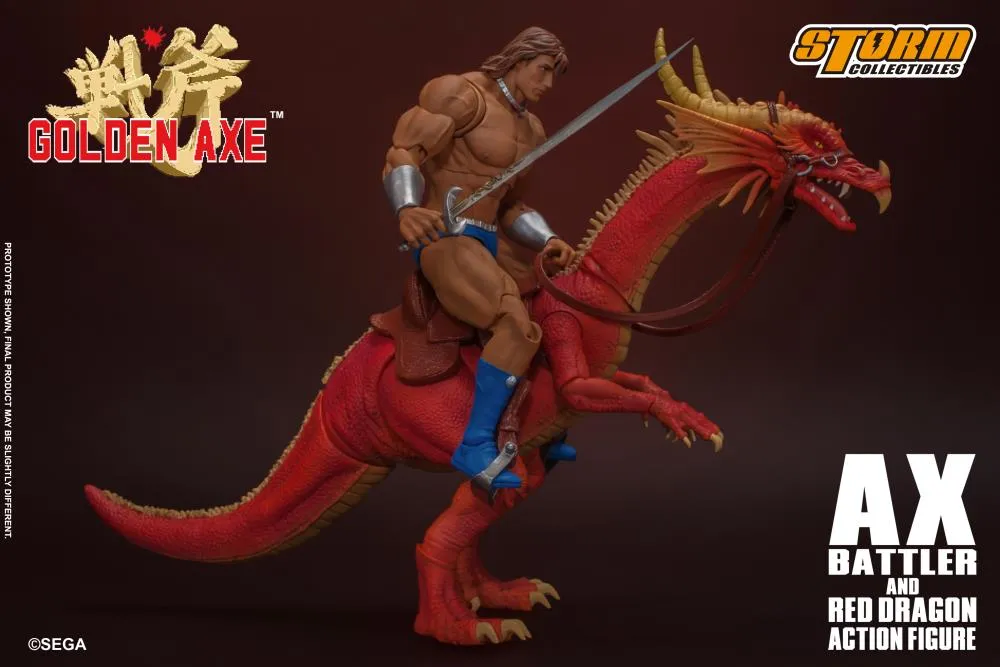 Storm Collectibles 1/12 Golden Axe Ax Battler & Red Dragon Scale Action Figure