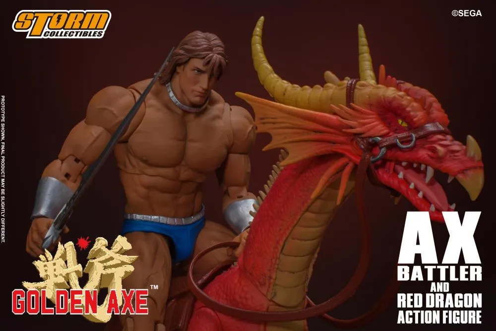 Storm Collectibles 1/12 Golden Axe Ax Battler & Red Dragon Scale Action Figure