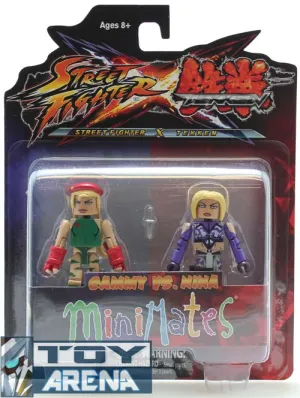 Street Fighter X Tekken Minimates Cammy vs Nina 2 Pack Action Figure