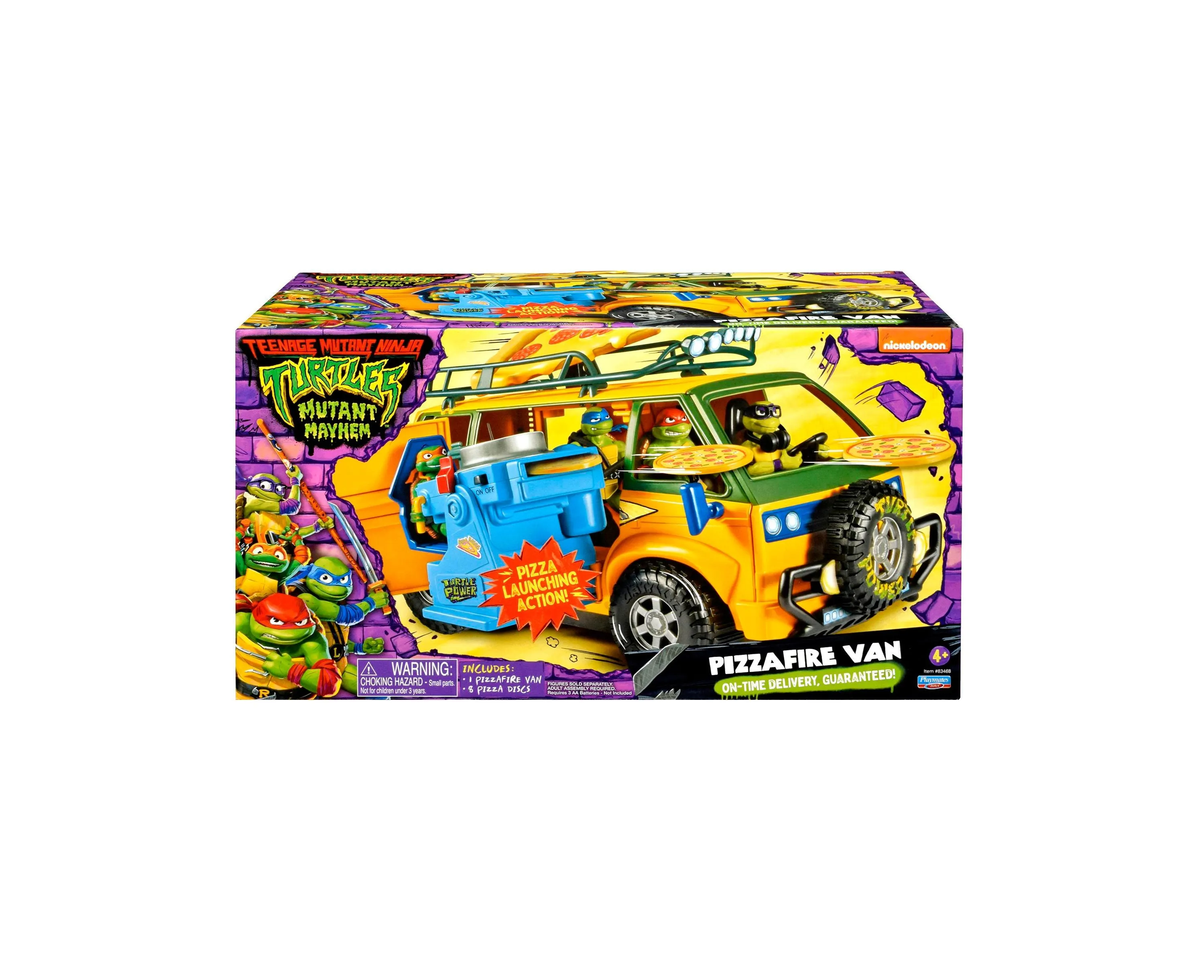 Teenage Mutant Ninja Turtles Mutant Mayhem PizzaFire Van with Motorized Launcher