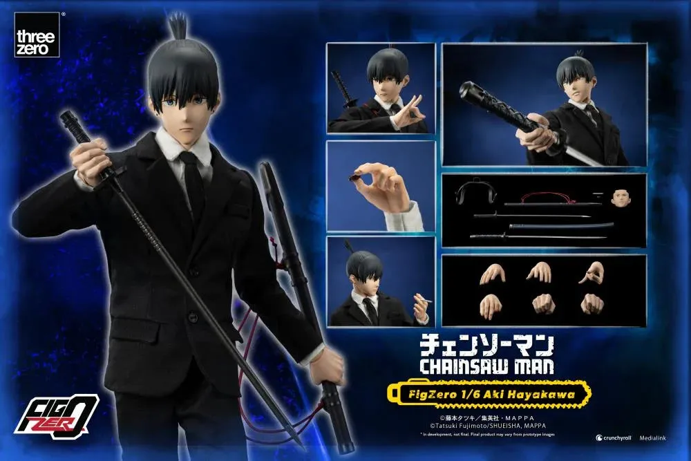 ThreeZero FigZero 1/6 Chainsaw Man Aki Hayakawa Action Figure
