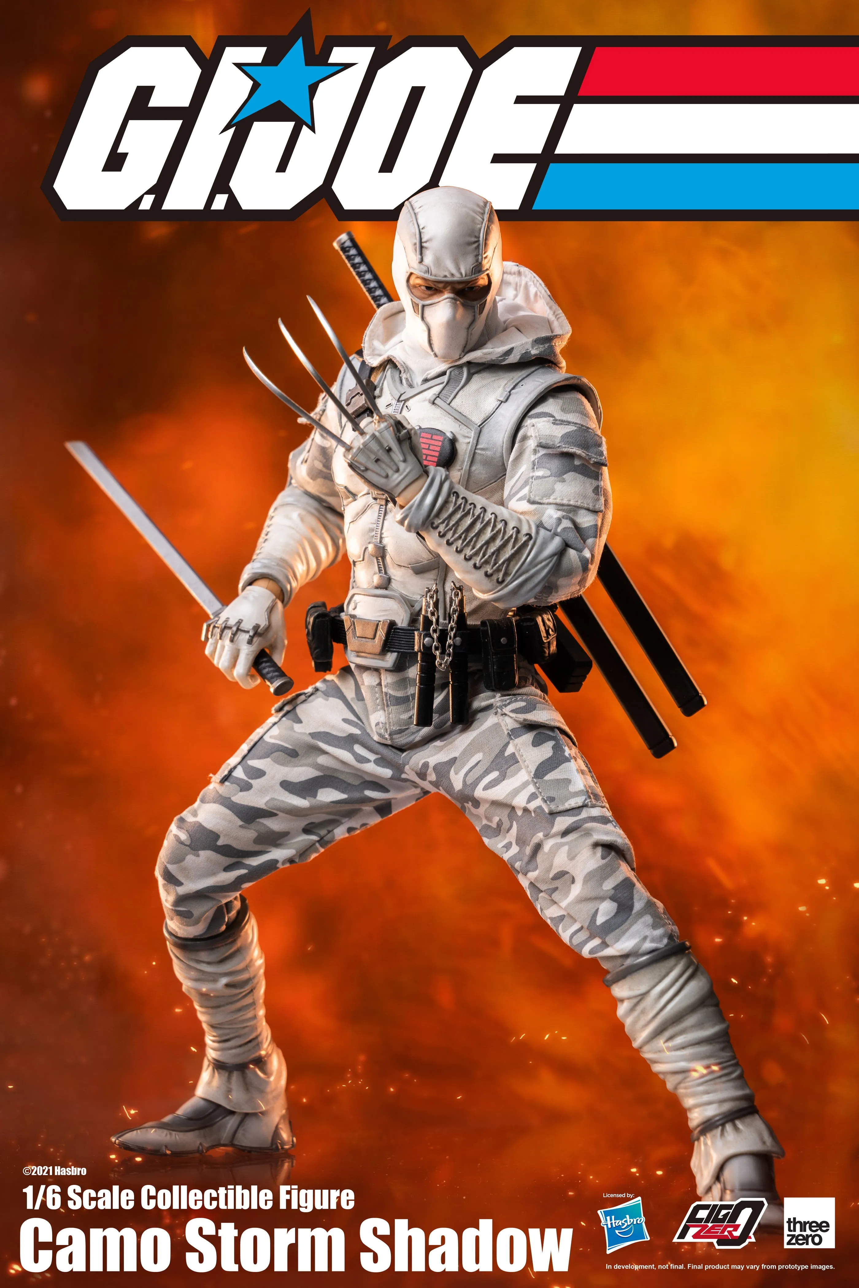 ThreeZero x Hasbro 1/6 Scale Figure - G.I. Joe - Storm Shadow (Camo) PX Previews Exclusive