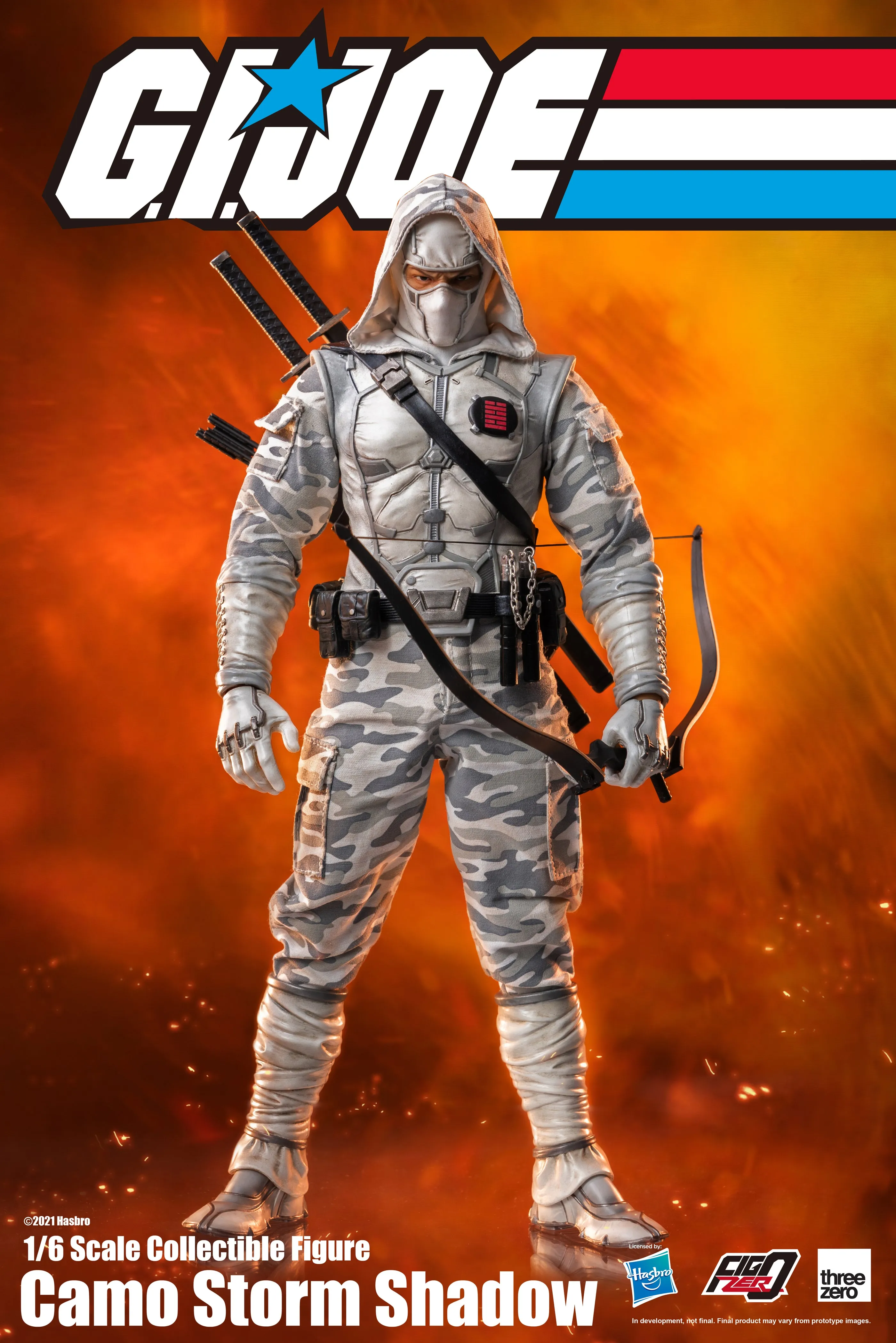 ThreeZero x Hasbro 1/6 Scale Figure - G.I. Joe - Storm Shadow (Camo) PX Previews Exclusive