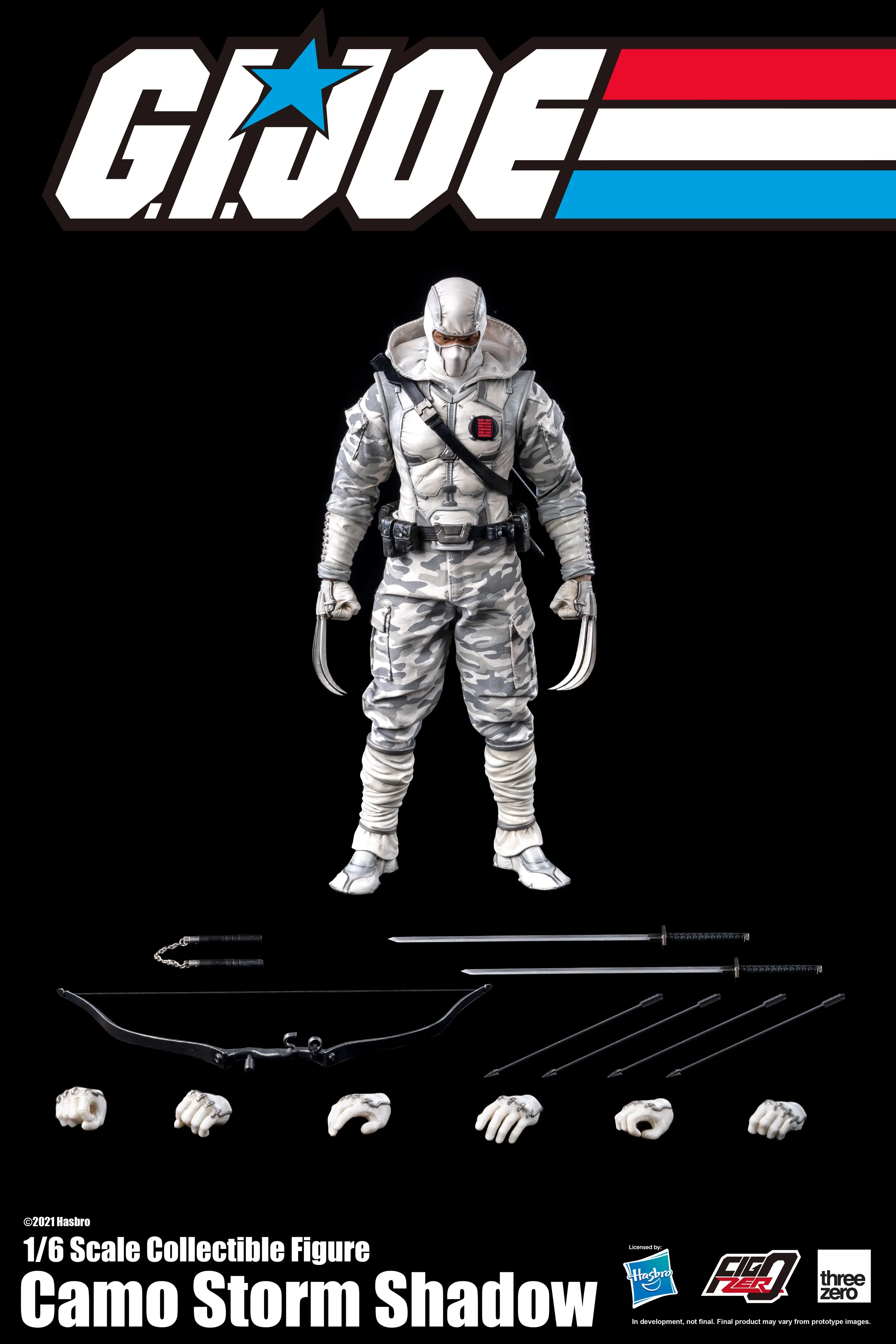 ThreeZero x Hasbro 1/6 Scale Figure - G.I. Joe - Storm Shadow (Camo) PX Previews Exclusive