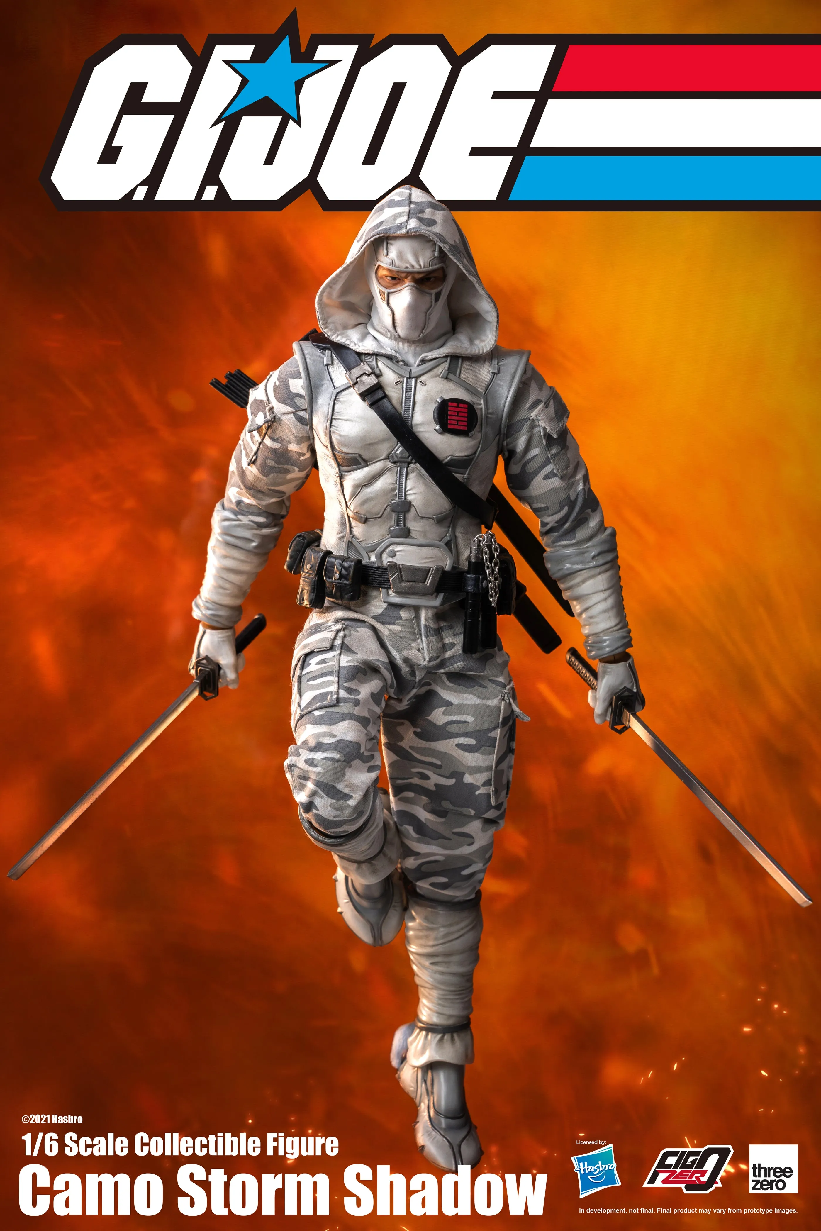 ThreeZero x Hasbro 1/6 Scale Figure - G.I. Joe - Storm Shadow (Camo) PX Previews Exclusive