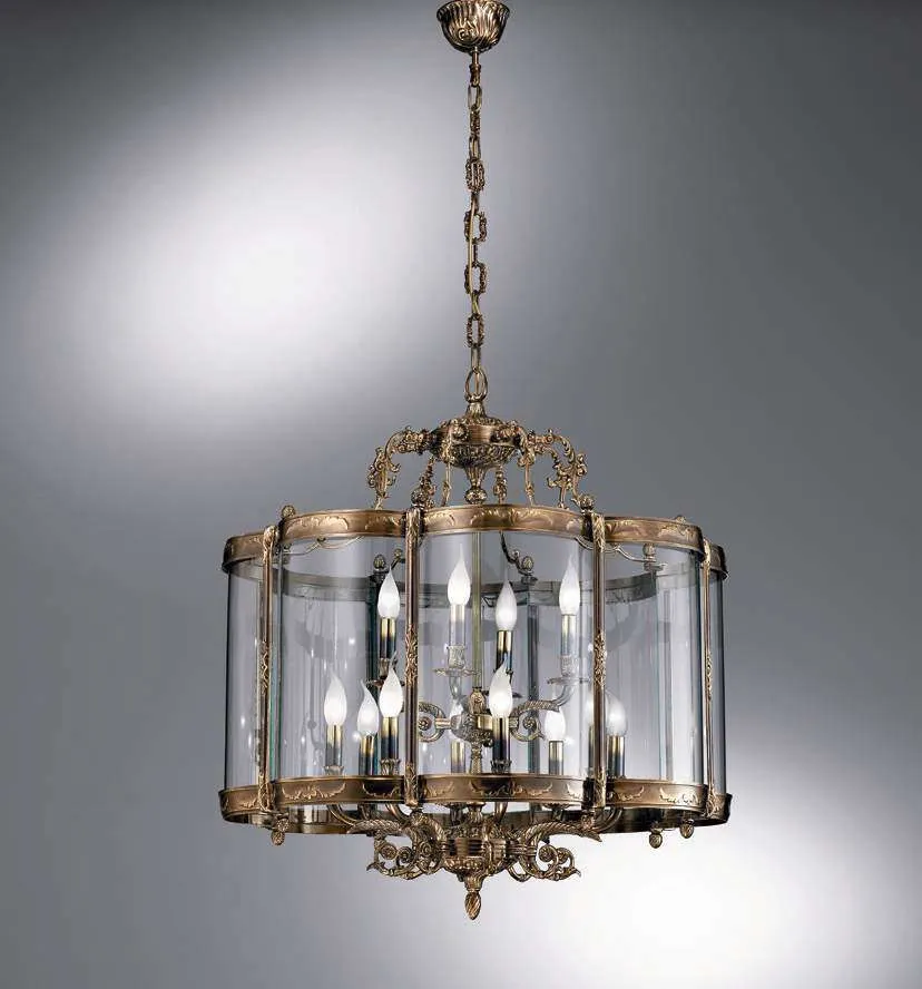 Traditional Cast Brass 8 Light Lantern