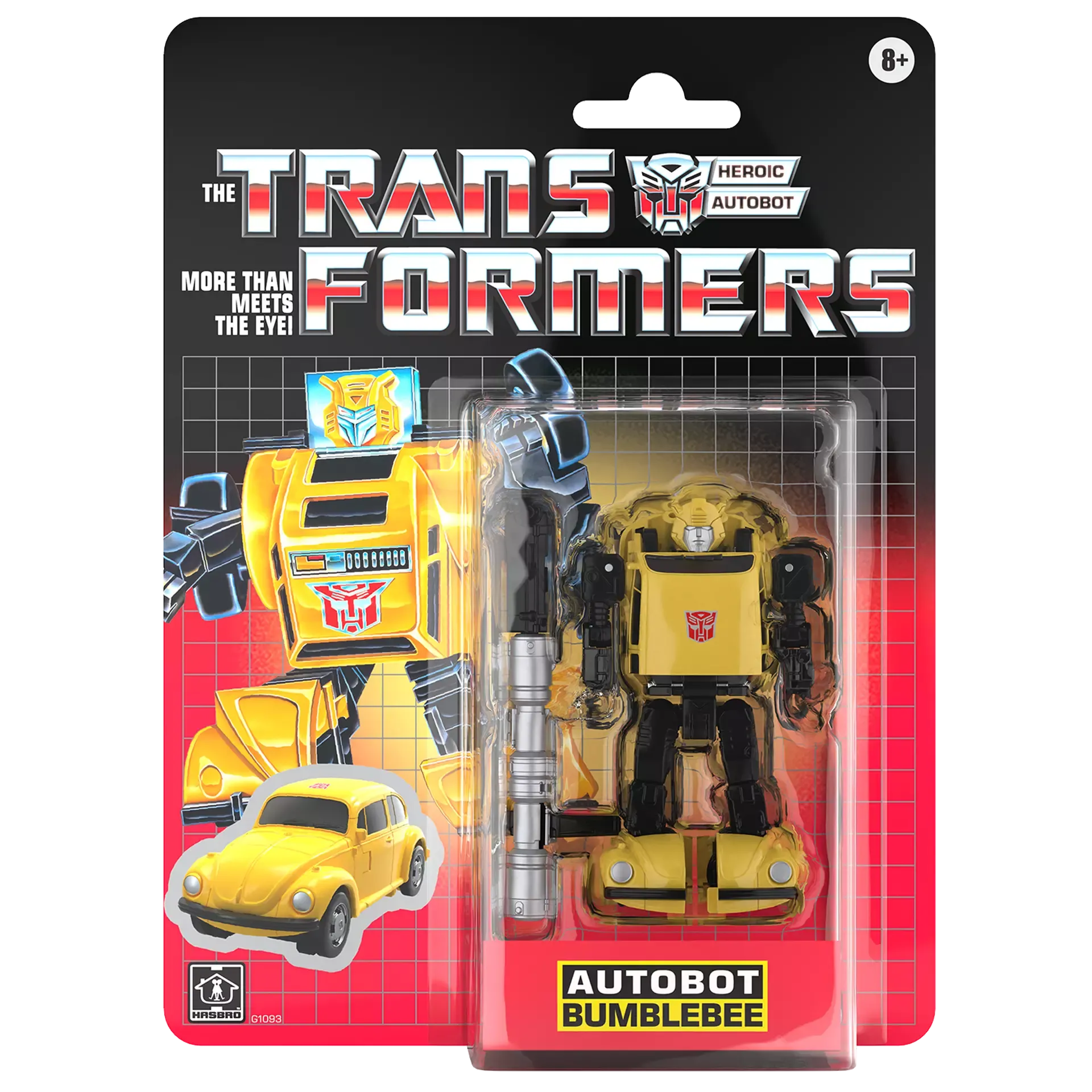 Transformers G1 Retro Carded Autobot Bumblebee Action Figure