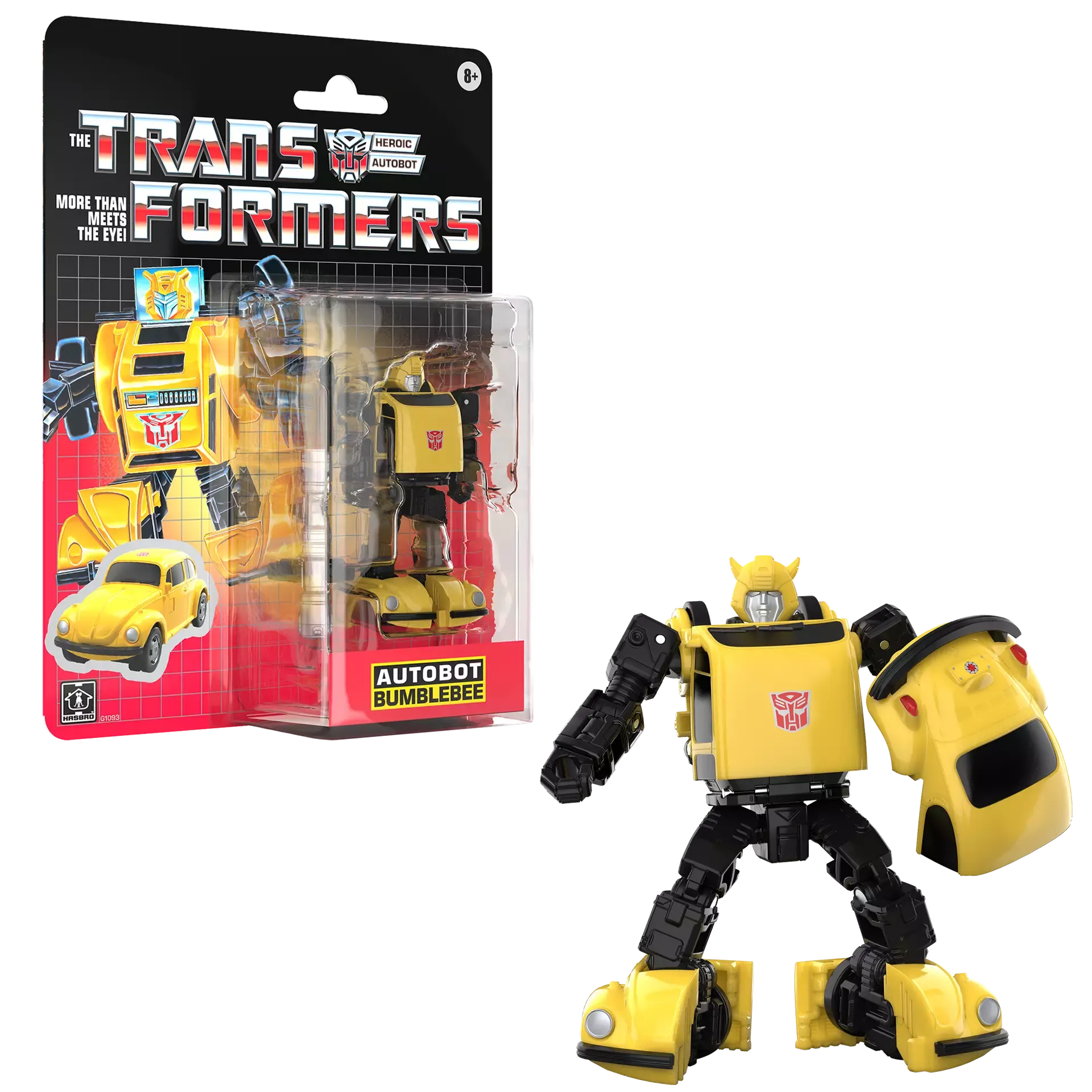 Transformers G1 Retro Carded Autobot Bumblebee Action Figure