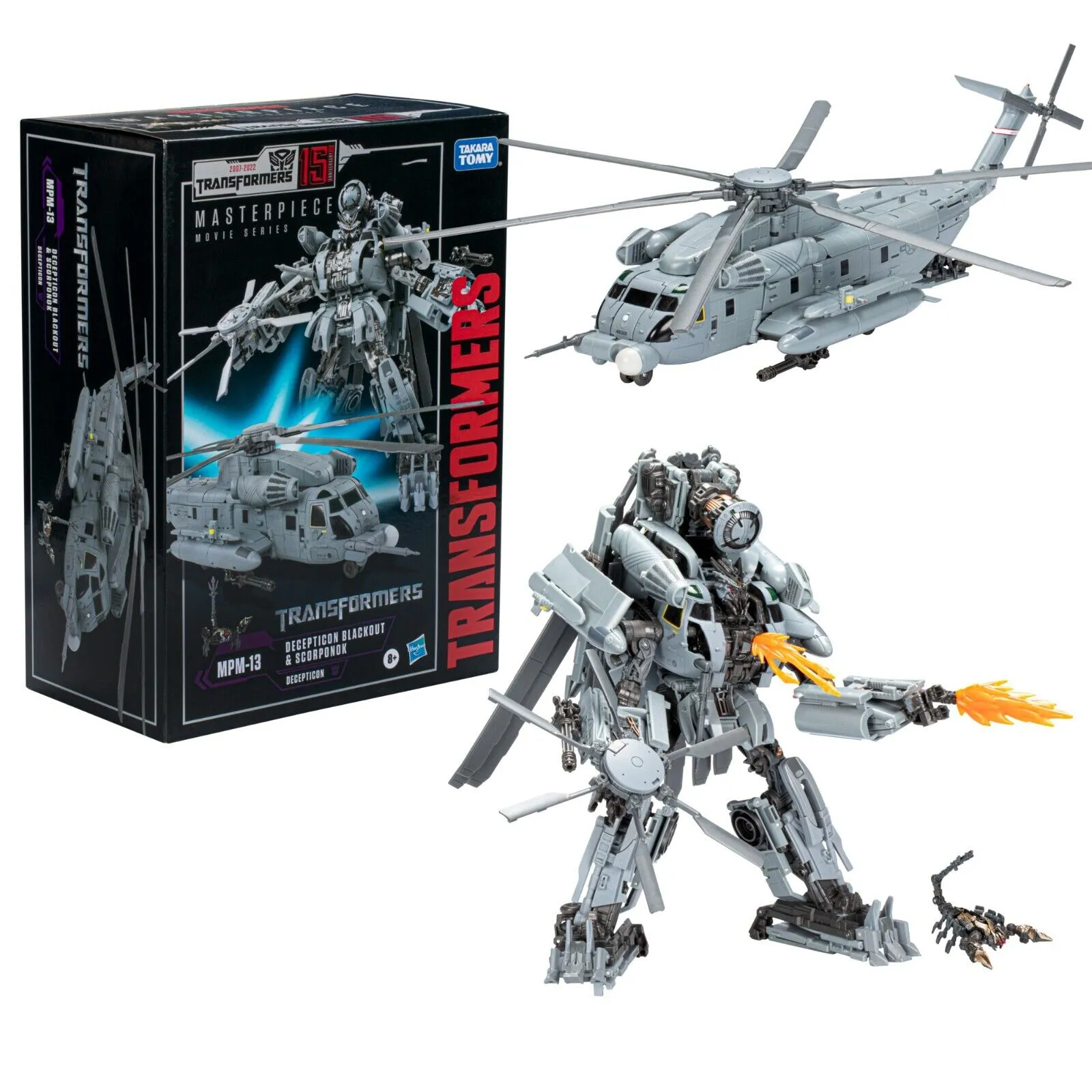 Transformers Masterpiece Movie Series MPM-13 Blackout and Scorponok Action Figure