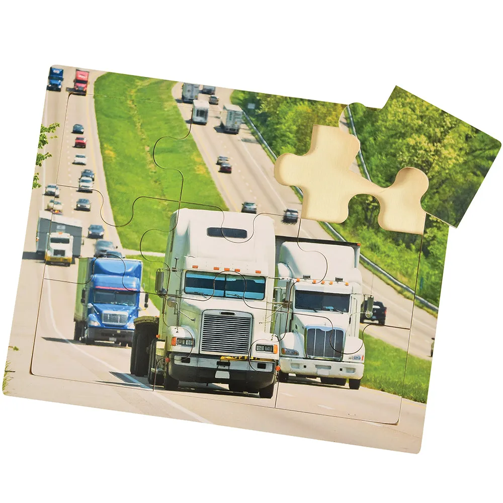 Transportation Puzzles Set