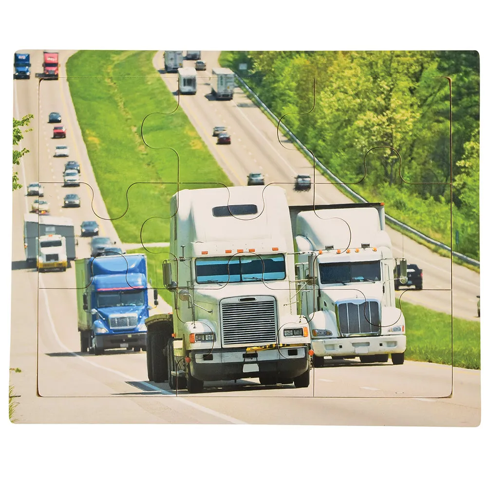 Transportation Puzzles Set