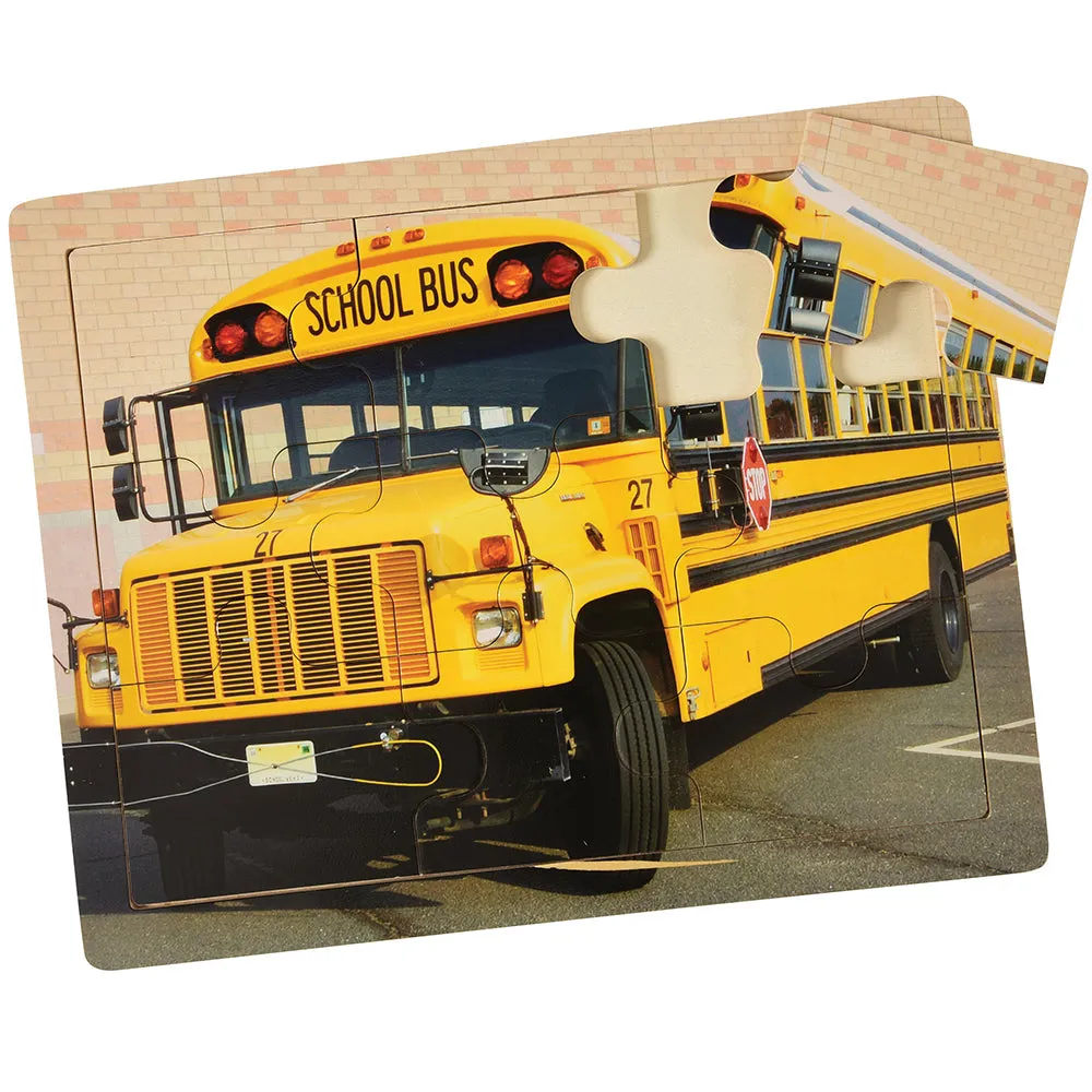 Transportation Puzzles Set