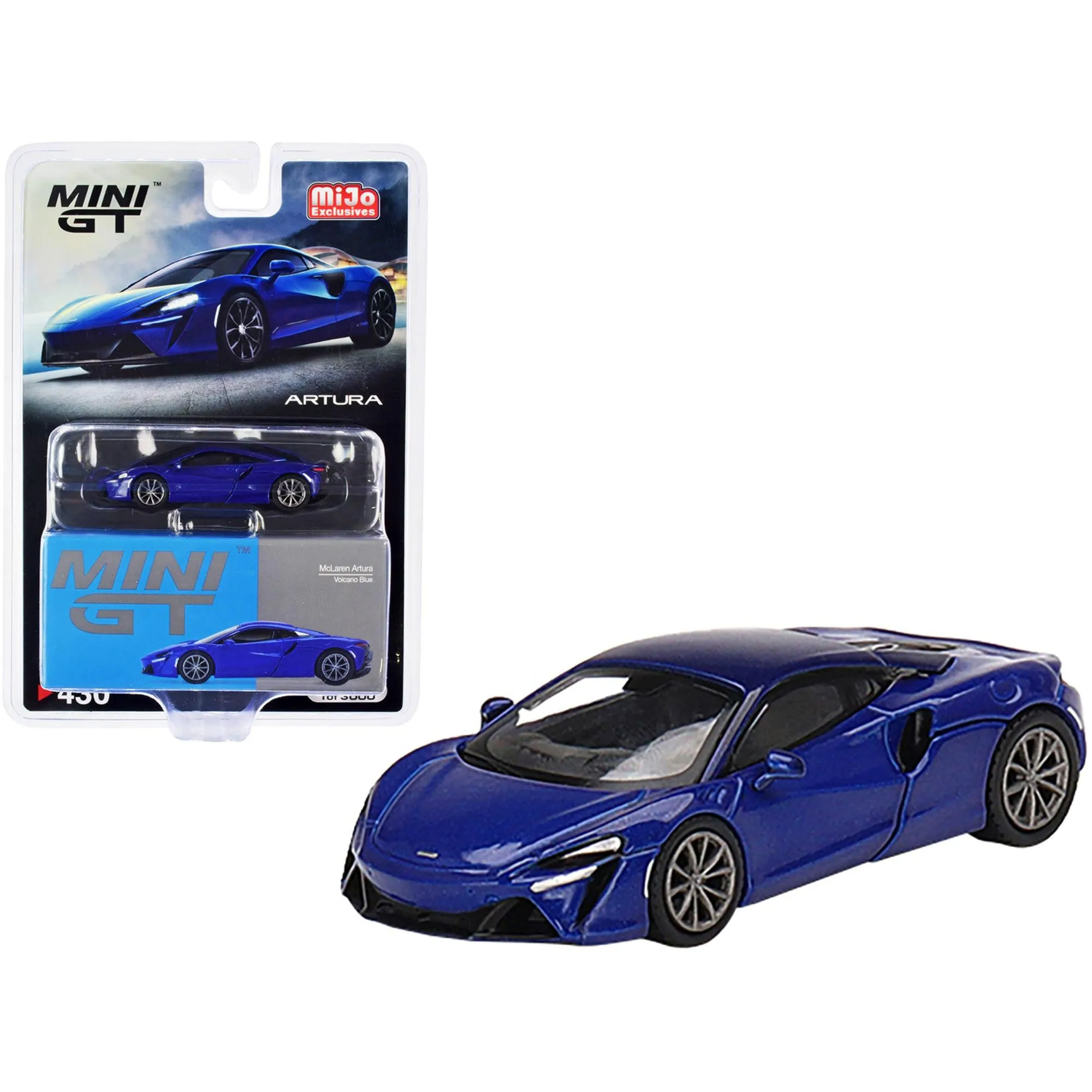 True Scale Miniatures 1/64 Scale Model Car - McLaren Artura Volcano Blue Metallic