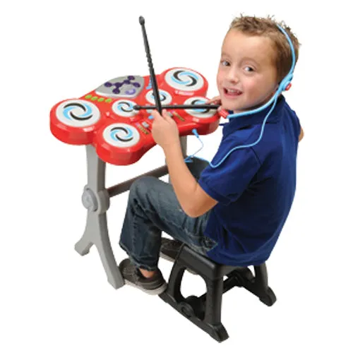 Ultimate Kids' Music Studio Bundle | 3-in-1 Microphone, Drum Set & Piano Musical Toys