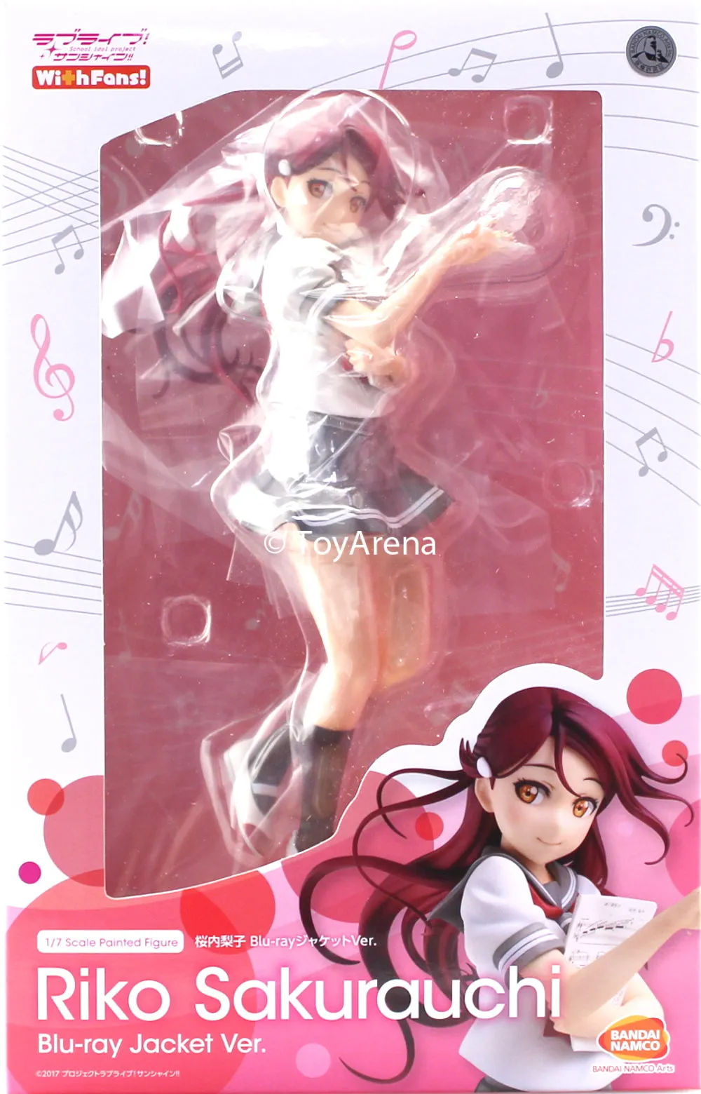 With Fans! 1/7 Love Live! Sunshine!! Sakurauchi Riko: Blu Ray Jacket Ver Scale Statue Figure
