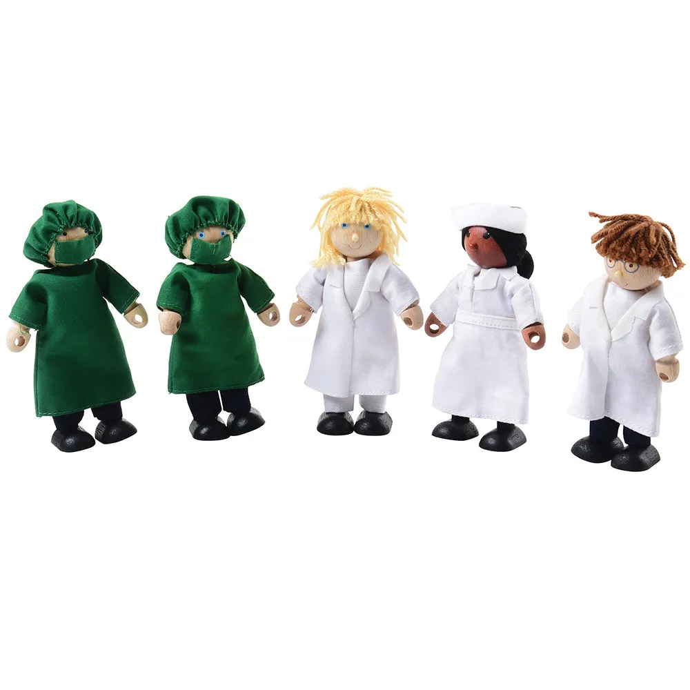 Wooden Hospital Playset with Medical Accessories | 27 Piece Set