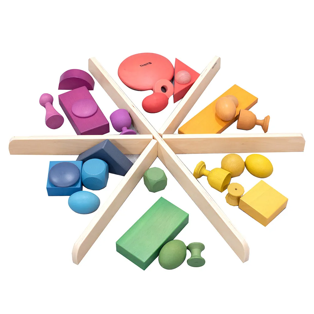 Wooden Sorting Dividers for Sensory Play