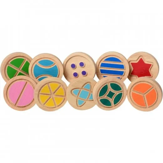 Wooden Tactile Discs